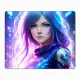 Коврик для мыши 22х18см Киберпанк девушка KMP290