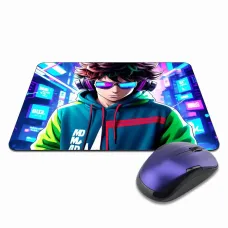 Коврик для мыши 22х18см Киберпанк парень KMP295