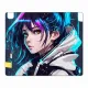 Коврик для мыши 22х18см Киберпанк девушка KMP296