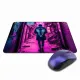 Коврик для мыши 22х18см Киберпанк неон улица KMP309
