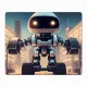 Коврик для мыши 22х18см Киберпанк робот KMP311
