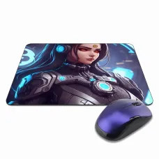 Коврик для мыши 22х18см Киберпанк девушка KMP315
