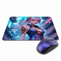 Коврик для мыши 22х18см Киберпанк девушка KMP316