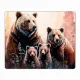 Коврик для мыши 22х18см Медведи KMP334