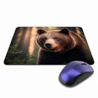 Коврик для мыши 22х18см Медведь KMP335