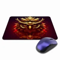 Коврик для мыши 22х18см Сова с короной KMP345