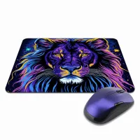 Коврик для мыши 22х18см Лев KMP372
