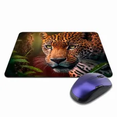 Коврик для мыши 22х18см Леопард KMP384