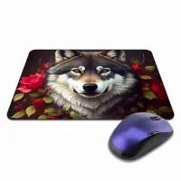 Коврик для мыши 22х18см Волк KMP401