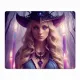 Коврик для мыши 22х18см Ведьма KMP438