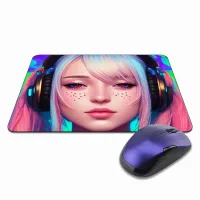 Коврик для мыши 22х18см Девушка KMP478