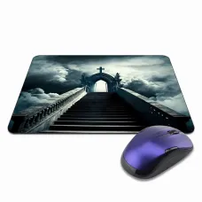 Коврик для мыши 22х18см Врата в Рай KMP531