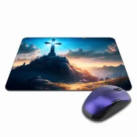 Коврик для мыши 22х18см Поклонный крест на горе KMP533