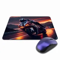Коврик для мыши 22х18см Мотоциклист KMP551