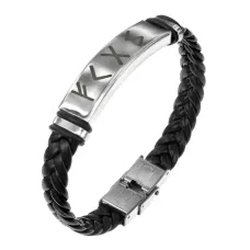 Кожаный рунический браслет Привлечение клиентов BSKR1-028