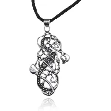 Амулет Дракон Викингов на шнурке, 5х2,5см AC166