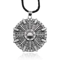 Амулет Крест Непобедимости на шнурке, d.3,75см AC173