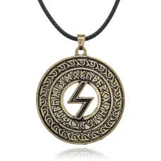 Амулет Соулу на шнурке, d.3,5см, цвет бронзовый AC192-B