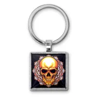 Брелок Череп мандала BKG-0004