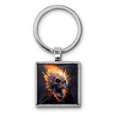 Брелок Череп Пламя BKG-0017