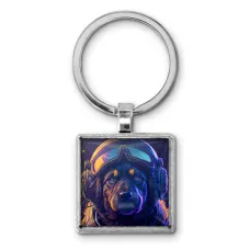 Брелок Собака в шлеме BKG-0065