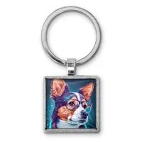 Брелок Собака в очках BKG-0072