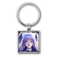 Брелок Аниме девушка с бантиком BKG-0086