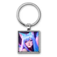 Брелок Аниме девушка неко BKG-0093