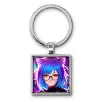 Брелок Аниме девушка неко BKG-0113