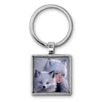 Брелок Аниме девушка неко BKG-0145