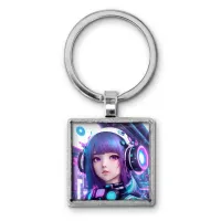 Брелок Киберпанк девушка BKG-0150