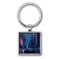 Брелок Киберпанк машина неон улица BKG-0165