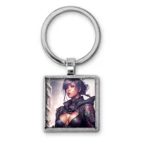 Брелок Киберпанк девушка BKG-0178