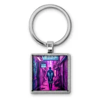 Брелок Киберпанк Неон Улица BKG-0186