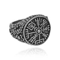 Кольцо Компас Вегвизир, размер 10, цвет серебряный KL421-S