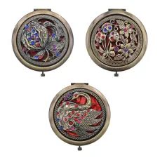 Двойное зеркало (второе с увеличением) d.7см в ассортименте ZE004-04