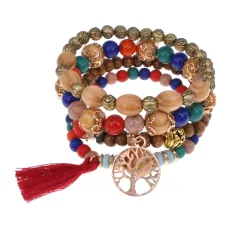 Набор из 4 браслетов Дерево Жизни BSN054
