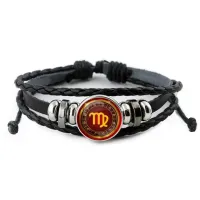 Кожаный браслет Знаки Зодиака - Дева BSK-0305