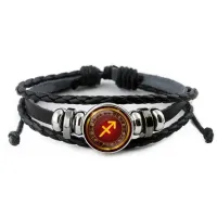 Кожаный браслет Знаки Зодиака - Стрелец BSK-0308