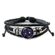 Кожаный браслет Знаки Зодиака - Рак BSK-0315