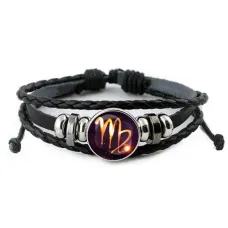 Кожаный браслет Знаки Зодиака - Дева BSK-0329