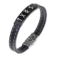 Кожаный рунический браслет Мужская слава BSKR2-003