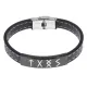 Кожаный рунический браслет Мужская слава BSKR2-003