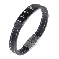 Кожаный рунический браслет Избавление от зависимости BSKR2-004