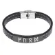 Кожаный рунический браслет Карьера и бизнес BSKR2-005