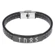 Кожаный рунический браслет Победа над конкурентами BSKR2-007