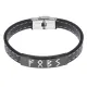 Кожаный рунический браслет Стабильный рост BSKR2-010