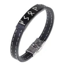 Кожаный рунический браслет Успех во всех делах BSKR2-012