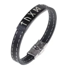 Кожаный рунический браслет Победа в тендере, аукционе, конкурсе