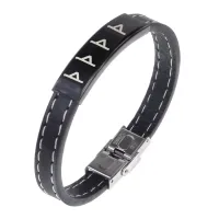 Кожаный рунический браслет Приворотное заклинание BSKR2-021